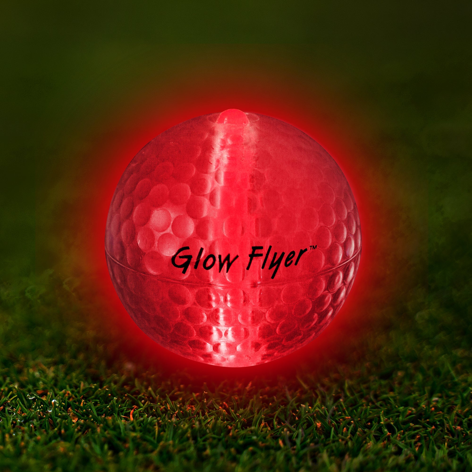 Red Glow Flyer Golf Ball