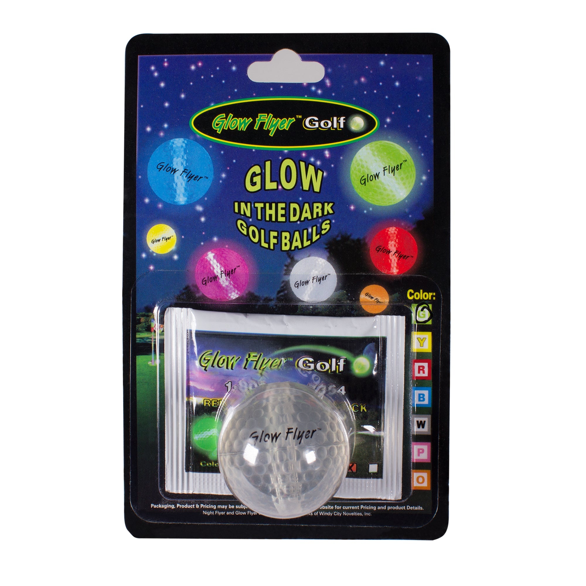 Green Glow Flyer Golf Ball