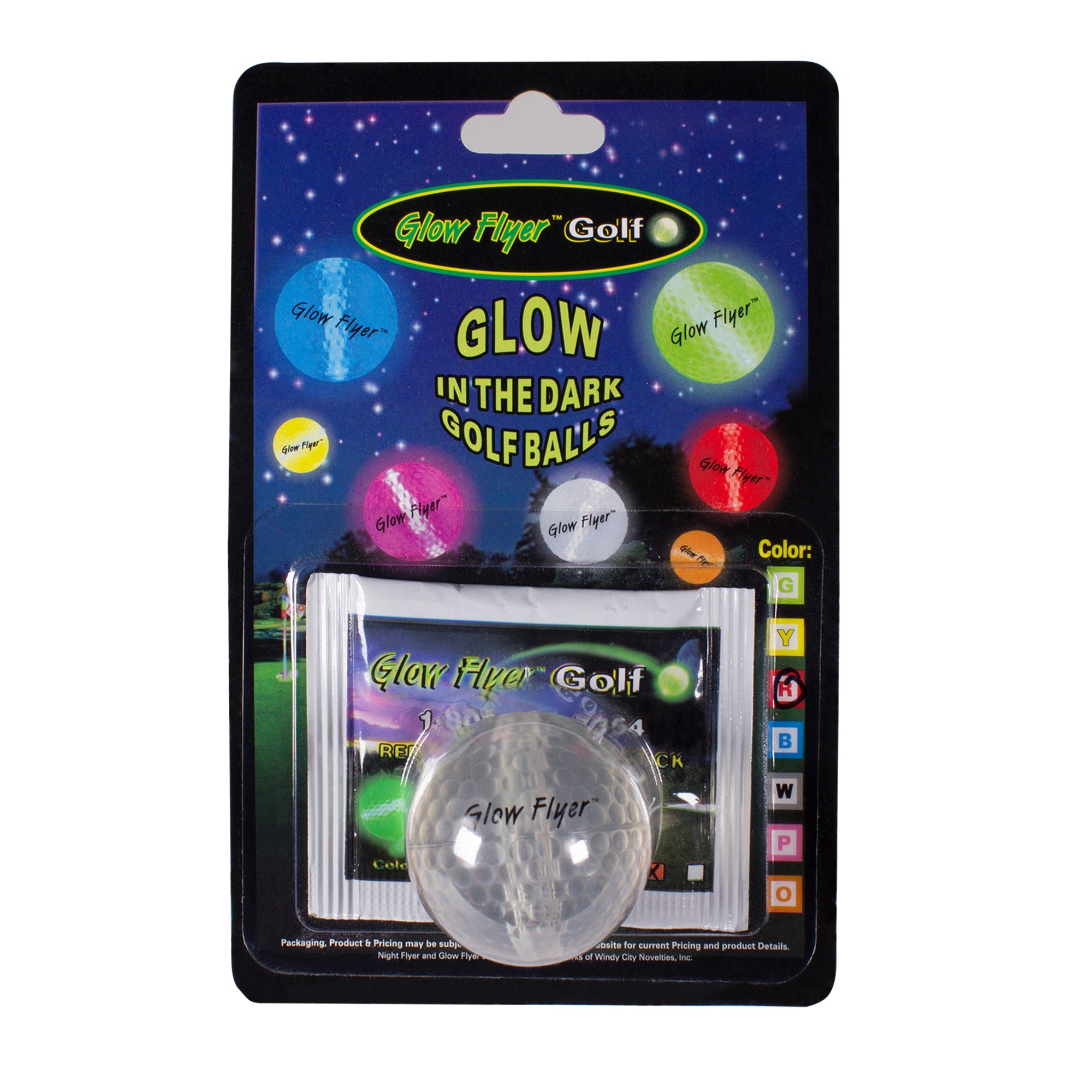 Red Glow Flyer Golf Ball